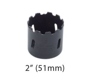  2 inch Carbide Hole Saw for Concrete Cement Drywall Plaster Hardie Board Masonry Wall Tile Marble Brick 51mm Carbide Hole Saw 