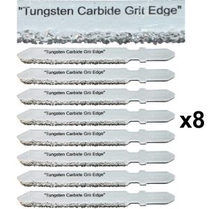 Carbide Jigsaw Blade Bosch Type T-Shank Tungsten Grit Edge Jigsaw Blade 8 Pack